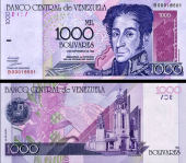 *1000 Bolivares Venezuela 1998, P79 UNC - Kliknutím na obrázok zatvorte -